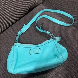 kate spade turquoise leather crossbody bag